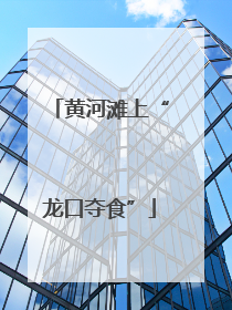 黄河滩上“龙口夺食”