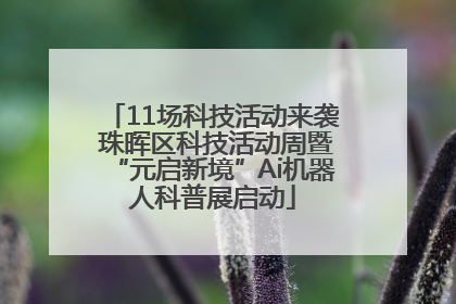 11场科技活动来袭 珠晖区科技活动周暨“元启新境”Ai机器人科普展启动