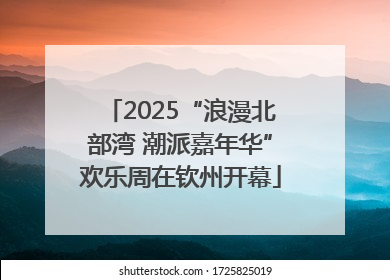 2025“浪漫北部湾 潮派嘉年华”欢乐周在钦州开幕