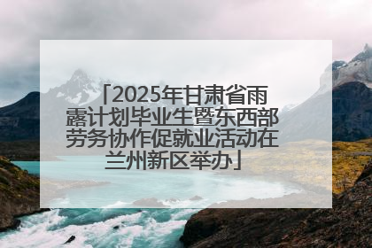 2025年甘肃省雨露计划毕业生暨东西部劳务协作促就业活动在兰州新区举办