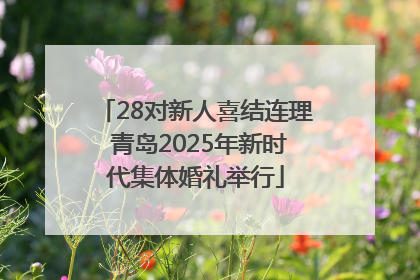 28对新人喜结连理 青岛2025年新时代集体婚礼举行