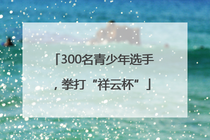 300名青少年选手，拳打“祥云杯”