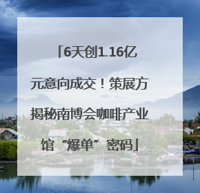 6天创1.16亿元意向成交！策展方揭秘南博会咖啡产业馆“爆单”密码