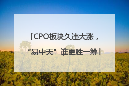 CPO板块久违大涨，“易中天”谁更胜一筹