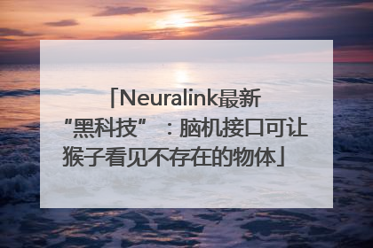 Neuralink最新“黑科技”：脑机接口可让猴子看见不存在的物体